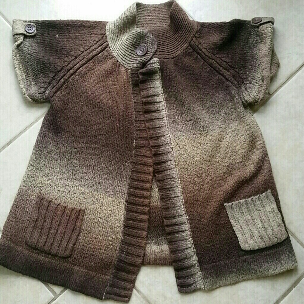 Ombre Cardigan / Open Front Sweater